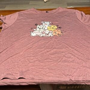 Cute Puppy Tshirt.  Size 3x.  NWOT. Bought from Shein